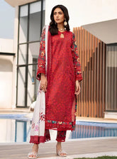 Alzohaib Luxury Printed Lawn 3 Piece Unstitched Suit AZ25LLP D-05